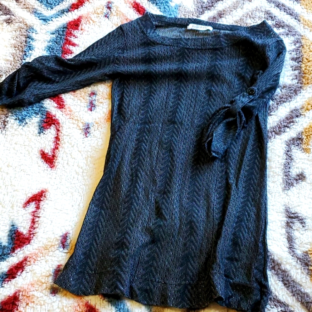Grey half sleeve blouse